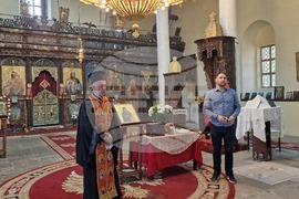 Свищов - свети Никифор Прокажения - чудотворна икона - посрещане