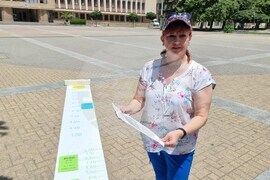 Хасково - астрономи - измерване на човешки ръст