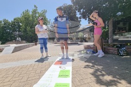 Хасково - астрономи - измерване на човешки ръст