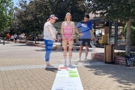 Хасково - астрономи - измерване на човешки ръст