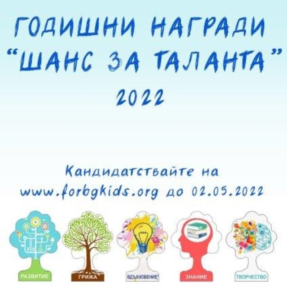 Талантливи деца и младежи ще бъдат подпомогнати със стипендии от фондация