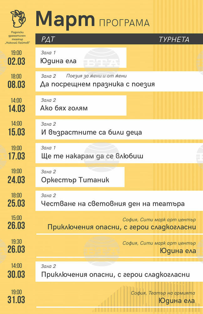 Смолянският театър представя поетичен рецитал „Поезия от жени за жени“