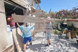 Село Стамболийски - изгоряла къща - взаимопомощ