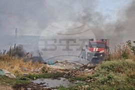 Петрич - пожар край ромска махала