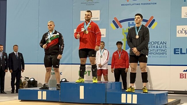 Simeon Markov, Lukas Lukov Win Medals at Junior Weightlifting European Championships in Thessaloniki