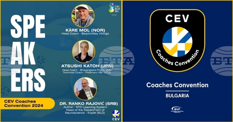 Foredragsholdere fra Japan, Norge og Serbia skal lede CEV Volleyball Coaches Convention i Sofia