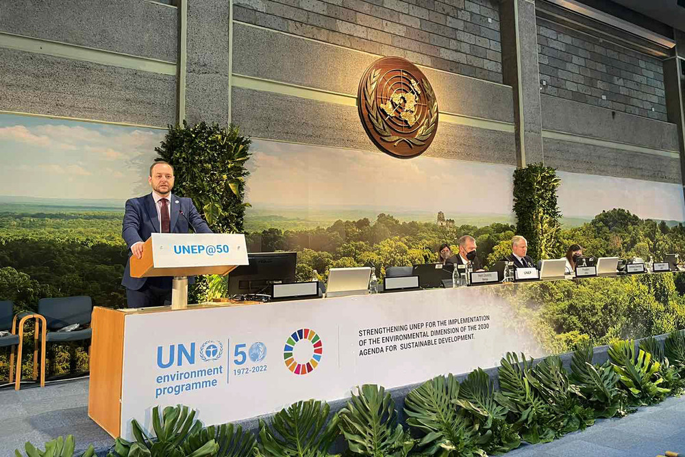 Министър Борислав Сандов направи обръщение към Специалната сесия на Програмата на ООН по околна среда