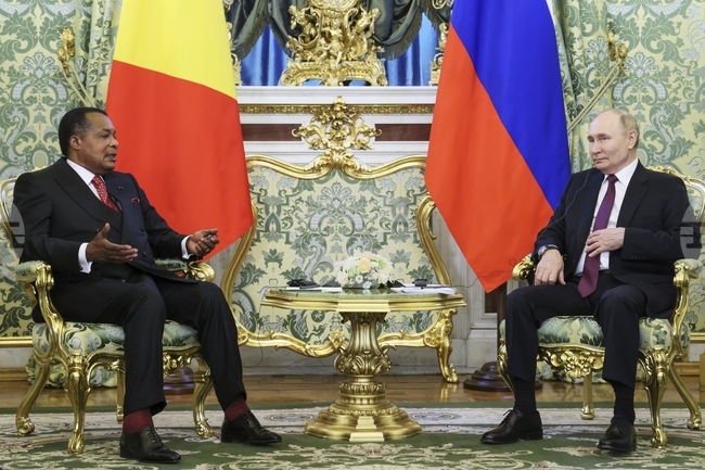 Руският президент Путин заяви пред колегата си от Република Конго, че вижда големи перспективи за двустранно сътрудничество