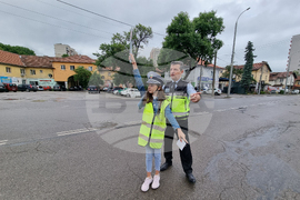Перник - Национален ден на безопасността на движението по пътищата - деца - акция