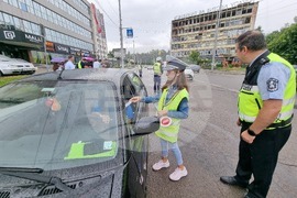 Перник - Национален ден на безопасността на движението по пътищата - деца - акция