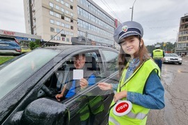 Перник - Национален ден на безопасността на движението по пътищата - деца - акция