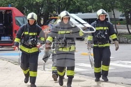 Перник - пожаро-тактическо учение - община