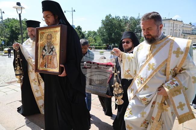 Патриарх Евтимий Търновски - мощи - посрещане