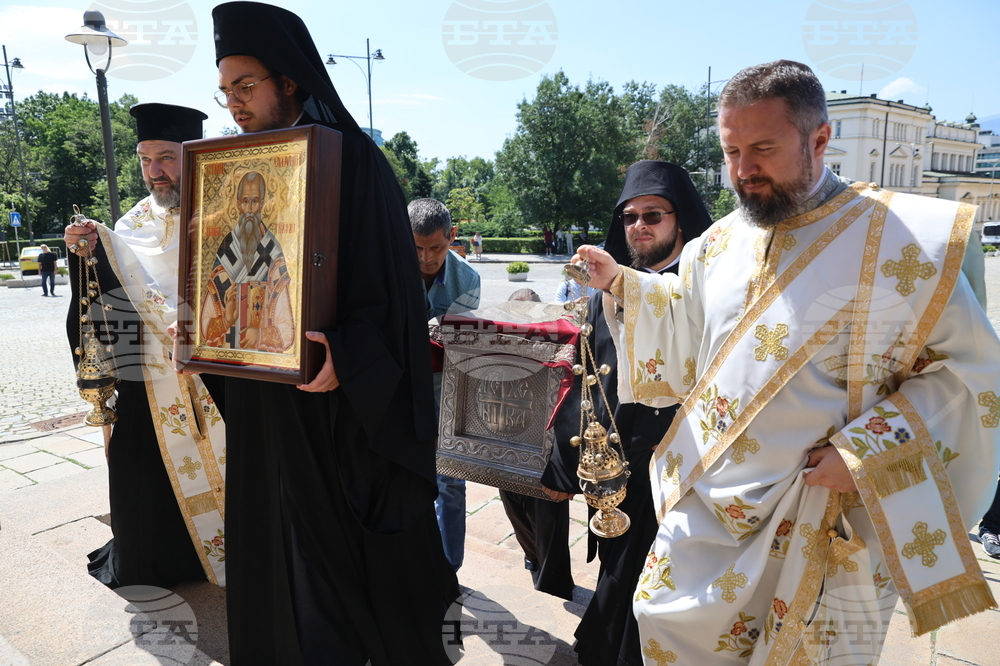 Патриарх Евтимий Търновски - мощи - посрещане