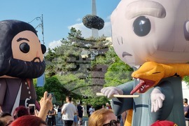 Румъния - Хари Потър - надуваеми герои - шоу