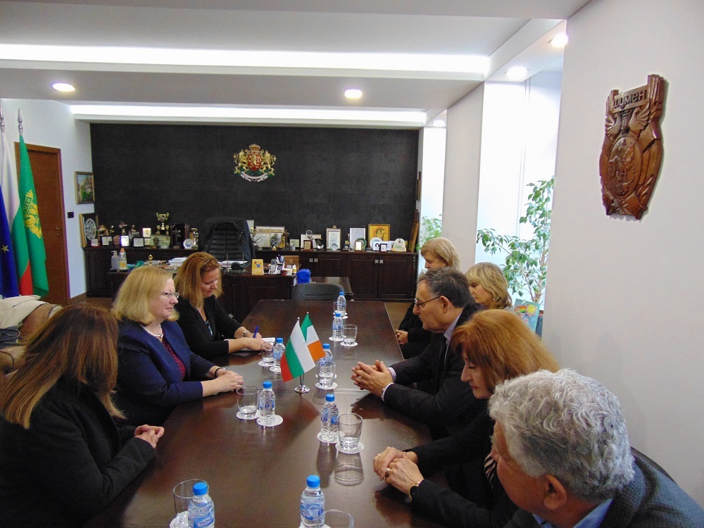 Кметът Любомир Христов се срещна с Мартина Фийни, посланик на Ирландия в България