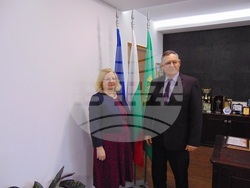 Снимка: Община Шумен - Кметът Любомир Христов се срещна с Мартина Фийни, посланик на Ирландия в България