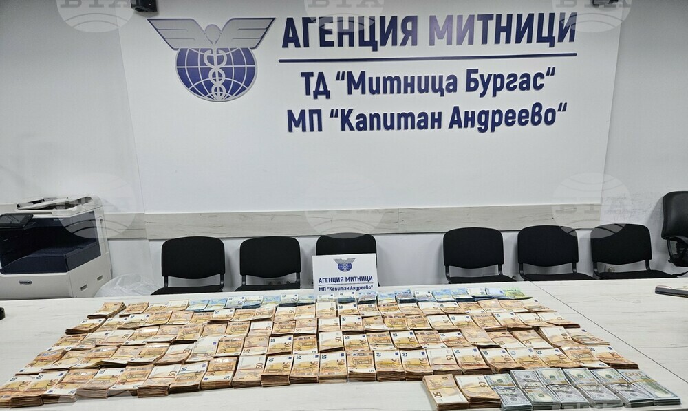 Bulgarian Customs Seize BGN 1 Mln-Plus Worth of Undeclared USD, EUR at Border with Turkiye