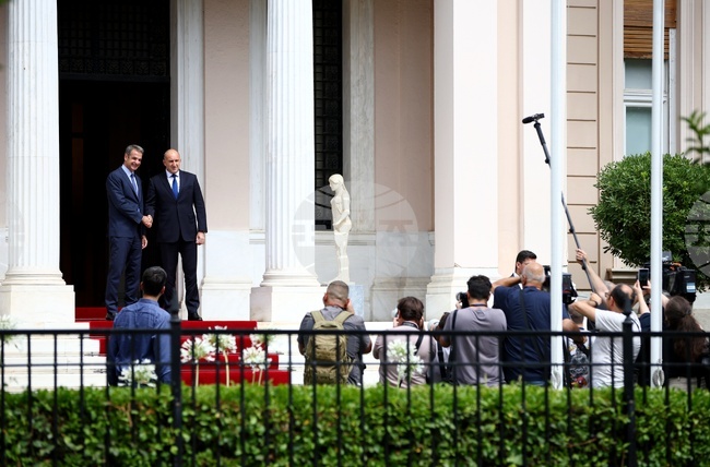 Гърция - Румен Радев - Кириакос Мицотакис - среща