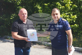 Разград - потушаване на пожара - грамоти