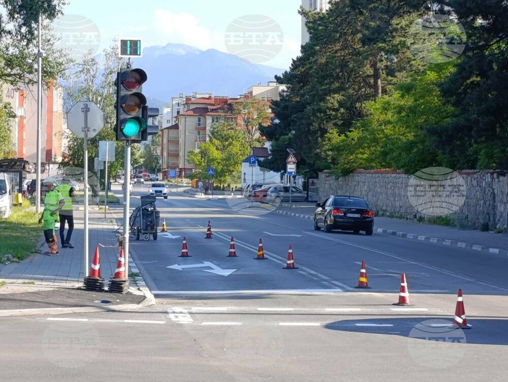 От тази вечер започва полагането на червена маркировка пред пешеходните пътеки в Самоков