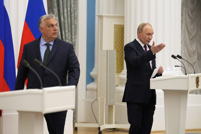 Путин и Орбан направиха общо изявление след срещата си и казаха, че нейна основна тема е била войната в Украйна