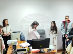 Снимка: Административен съд - Смолян - Административен съд -  Смолян проведоха лекция с възпитаници на  училище „Св.св. Кирил и Методий“ в гр. Смолян