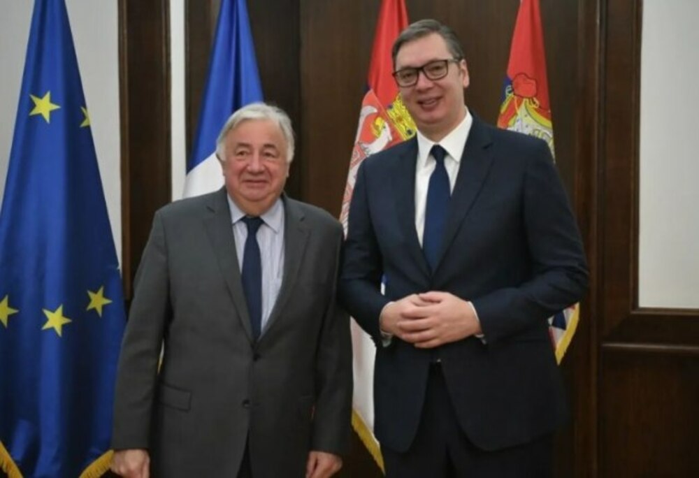 Президентът на Сърбия се срещна с председателя на Сената на Франция