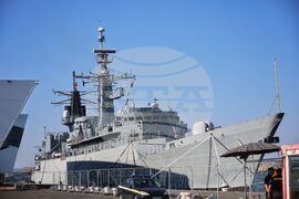 Бургас - Противоминна военноморска група - кораби - посрещане