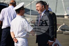 Бургас - Противоминна военноморска група - кораби - посрещане