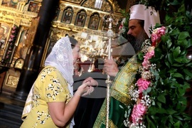 Катедрален храм „Св. вмчца Неделя“ - патриарх Даниил - посрещане