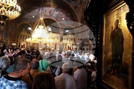 Катедрален храм „Св. вмчца Неделя“ - патриарх Даниил - посрещане