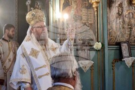 Тутракан  - Негово Високопреосвещенство Русенският митрополит Наум - Света литургия