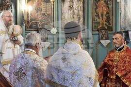 Тутракан  - Негово Високопреосвещенство Русенският митрополит Наум - Света литургия