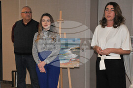 Бургас - благотворителен шахматен сеанс - Нургюл Салимова