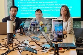 Борис Бонев - Бойко Димитров - Емилия Ангелова - общински дружества - пресконференция