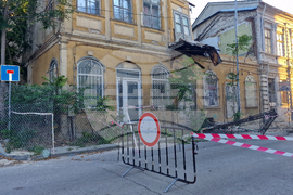 Шумен - срутване - затворен участък за движение