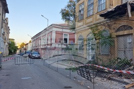 Шумен - срутване - затворен участък за движение