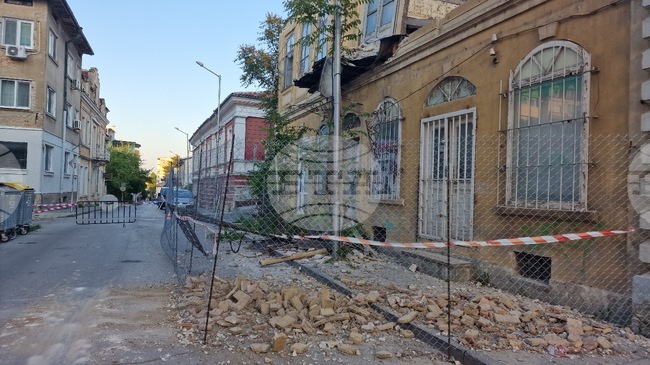 Шумен - срутване - затворен участък за движение