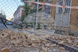 Шумен - срутване - затворен участък за движение