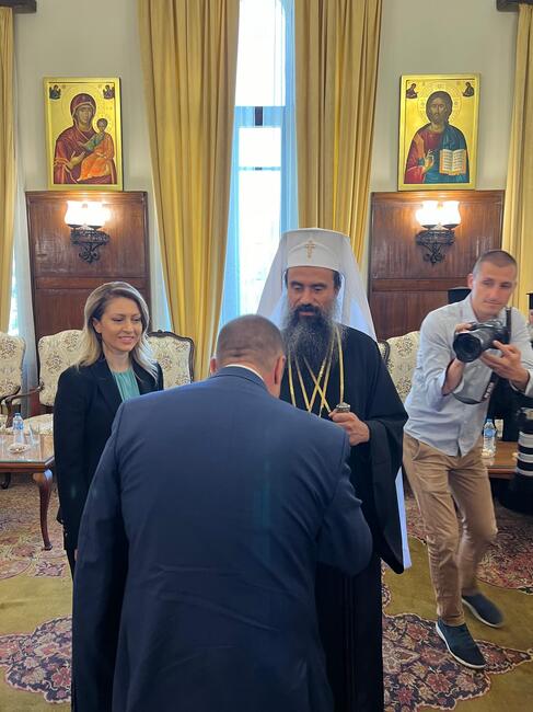 Иван Иванов проведе среща с патриарх Даниил