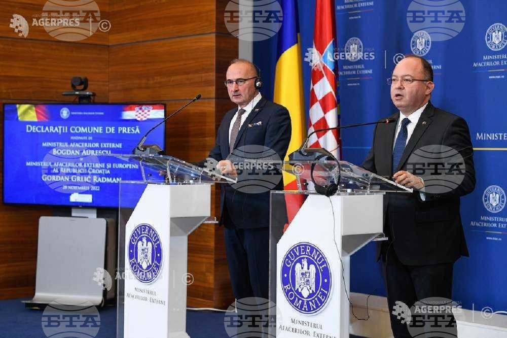 Foreign Ministers of Romania, Croatia Discuss Schengen Accession in Bucharest