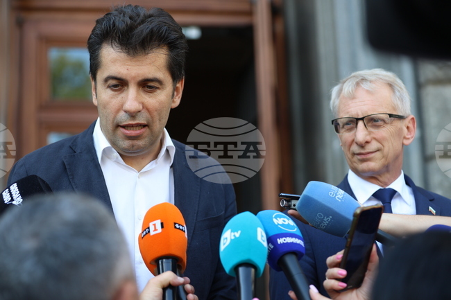 Кирил Петков - Николай Денков - брифинг