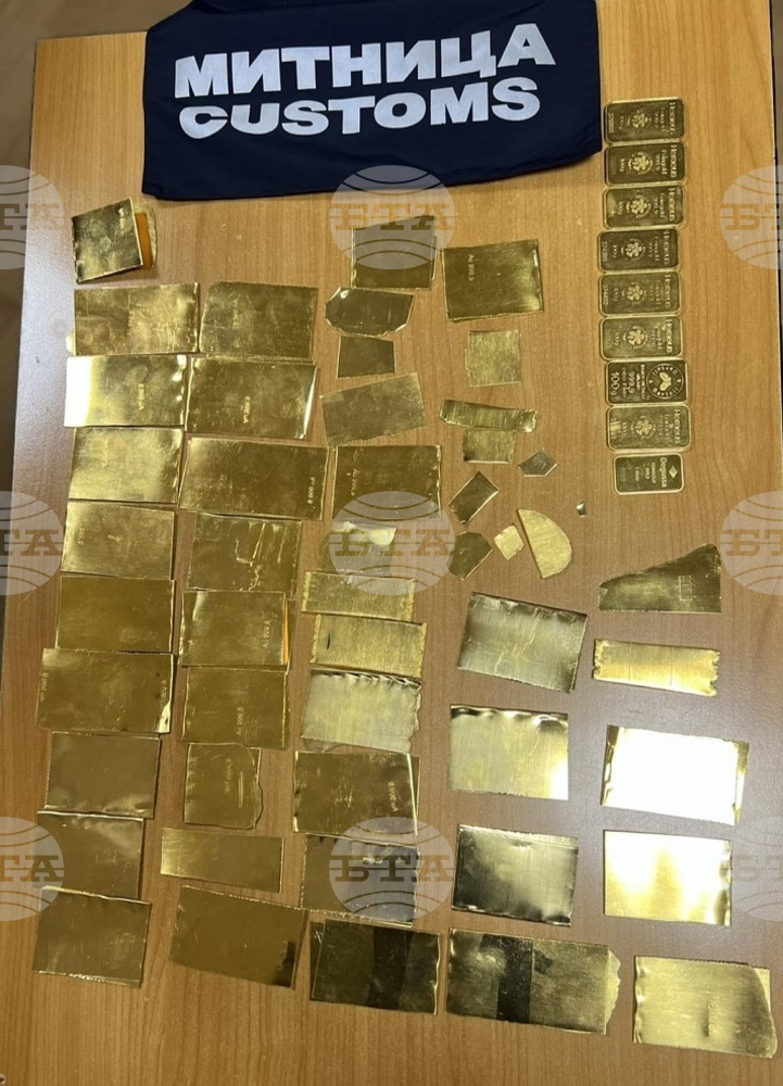 Контрабанда на златни кюлчета и слитъци за над 390 хиляди лева задържаха на ГКПП „Лесово“