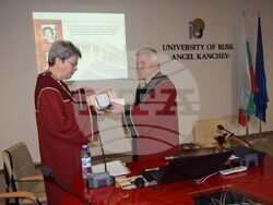 церемония за удостояването на д-р Йохана ван Бруген с почетното звание „Доктор Хонорис Кауза на Русенския университет „Ангел Кънчев”