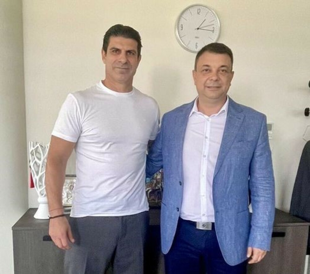 Президентът на БФС Георги Иванов обсъди бъдещето на футбола в Силистра с кмета Александър Сабанов