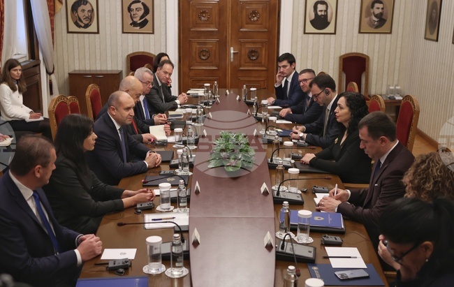 Румен Радев - Вьоса Османи-Садриу – пленарни разговори