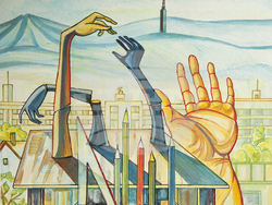 Снимка: Пресцентър Столична община - „София с две лица“  изложба на известния художник Драган Немцов (Драго)