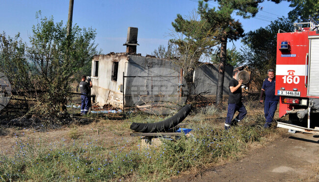 Село Срем - пожар - гасене