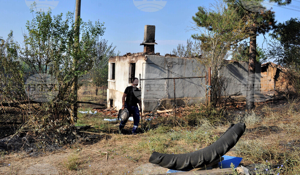 Село Срем - пожар - гасене